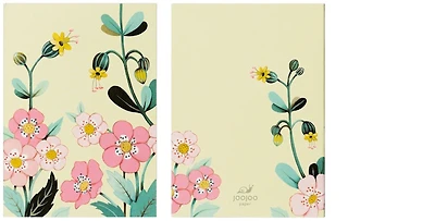 JooJoo Paper Notepad, Pocket Notepad series Yellow floral