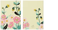 JooJoo Paper Notepad, Pocket Notepad series Yellow floral