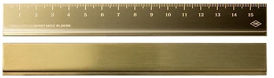 Traveler's Company Ruler, Brass series