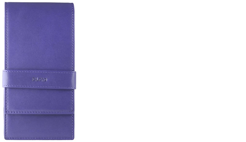 DiLoro Pen pouch, Leather Pen Holder (Quadruple) series Violet