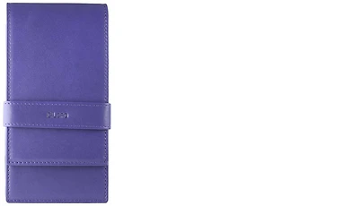 DiLoro Pen pouch, Leather Pen Holder (Quadruple) series Violet