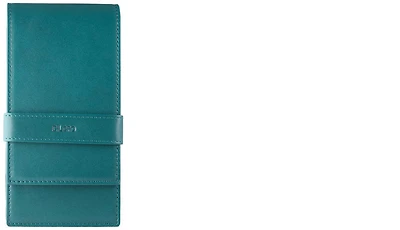 DiLoro Pen pouch, Leather Pen Holder (Quadruple) series Turquoise green