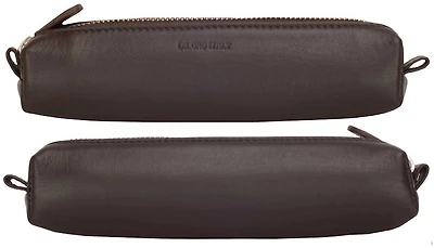 Étui DiLoro, série Leather Pen - Pencil Pouch Brun foncé