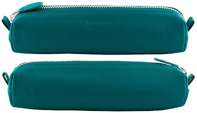 DiLoro Pouch, Leather Pen - Pencil Pouch series Turquoise green