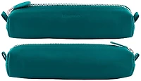 DiLoro Pouch, Leather Pen - Pencil Pouch series Turquoise green