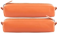 DiLoro Pouch, Leather Pen - Pencil Pouch series Orange