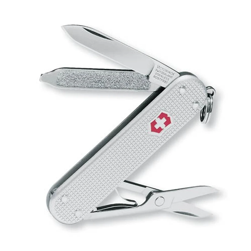 Victorinox Knife, Small Pocket Knives series Silvered Alox (Classic SD)