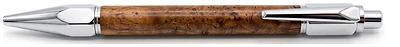 Ecowoodturner Ballpoint pen, Facet-Grip Click series Brown #12