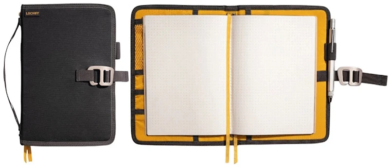 Lochby Notebook, Field Journal series Charcoal - Gold (Bumblebee)