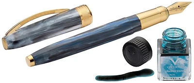 Visconti Fountain pen set, Van Gogh The Prisoners' Round Special Edition series - with ink bottle
