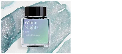 Bouteille d'encre Wearingeul, série World Literature Ink Encre White Nights (30ml)