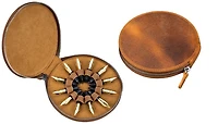Étui Galen Leather Co., série The Nib Circle - Leather Zip Nib Case (12) Brun Crazy Horse