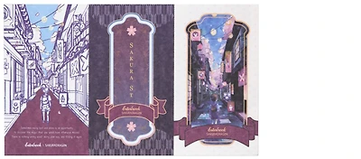 Esterbrook Blotter papers, Sakura Street LE series (set of 5)