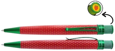 Stylo bille roulante rétractable Retro 51, série Tornado Fruit - Fraise