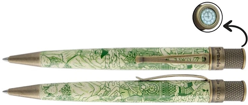 Stylo bille roulante rétractable Retro 51, série Tornado Peter Pan