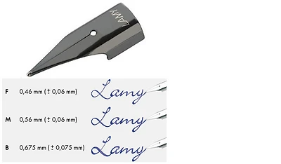Lamy Fountain pen nib, Parts series Black Z50 (Regular sizes)