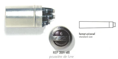 Cartouche d'encre J.Herbin , série La Perle des Encres Encre Violet (Poussière de lune)
