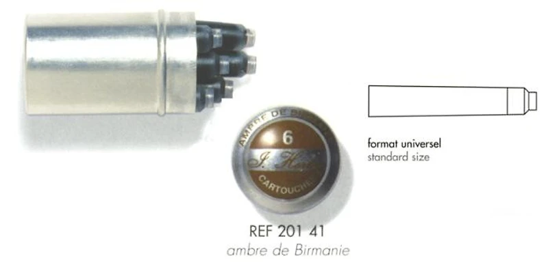 Cartouche d'encre J.Herbin , série La Perle Des Encre Encre Ambre (Ambre)