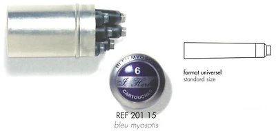 Cartouche d'encre J.Herbin , série La Perle des Encres Encre bleu (Myosotis)