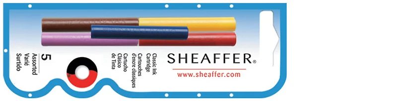 Cartouche d'encre Sheaffer, série Recharge & encre Multicolore