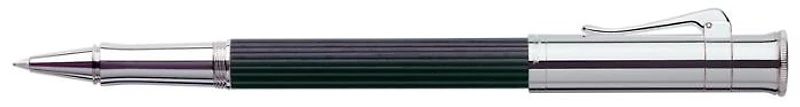 Stylo bille roulante Faber-Castell, Graf von, série Precious wood & Platinum Noir