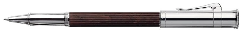 Stylo bille roulante Faber-Castell, Graf von, série Precious wood & Platinum Brun foncé