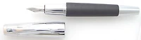 Stylo plume Faber-Castell, série E-motion Wood/Chrome Noir