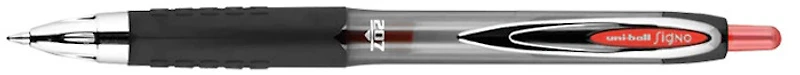 Stylo encre gel Uni-Ball, série Signo RT 207 Encre rouge
