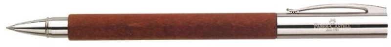 Stylo bille roulante Faber-Castell, série Ambition Pearwood Brun