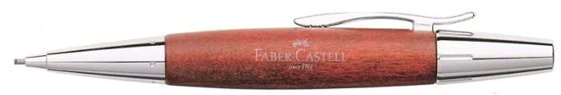 Porte mine Faber-Castell, série E-motion Wood/Chrome Brun pâle