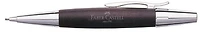 Porte mine Faber-Castell, série E-motion Wood/Chrome Brun foncé