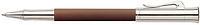 Stylo bille roulante Faber-Castell, série Guilloche Resin Cognac