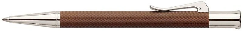 Stylo bille Faber-Castell, série Guilloche Resin Cognac