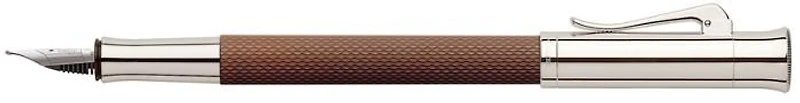 Stylo plume Faber-Castell, série Guilloche Resin Cognac