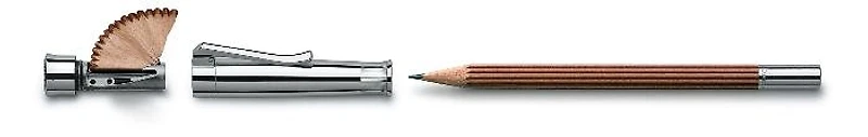 Crayon à mine en bois Faber-Castell, Graf von, série Perfect Pencil Brun