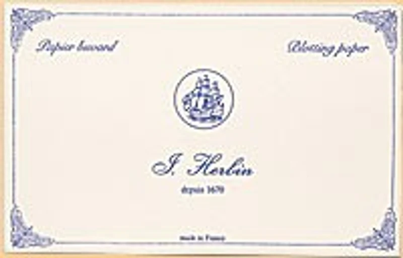 Papier Buvard J.Herbin, série Accessoires d'écriture Blanc