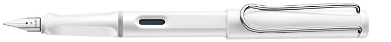 Lamy Fountain pen, Safari series White Chrome Clip (Without pump)