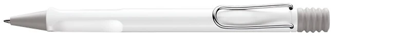 Stylo bille Lamy , série Safari Blanc Clip Chrome