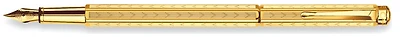 Stylo plume Caran d'Ache, série Ecridor Chevron Doré