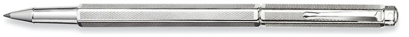 Stylo bille roulante Caran d'Ache, série Ecridor Retro Rodhium (avec espace libre)