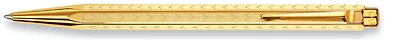 Stylo bille Caran d'Ache, série Ecridor Chevron Doré (avec espace libre)