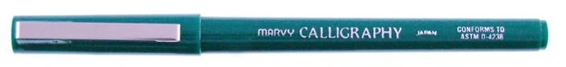Marvy Felt pen, Calligraphy serie Green ink