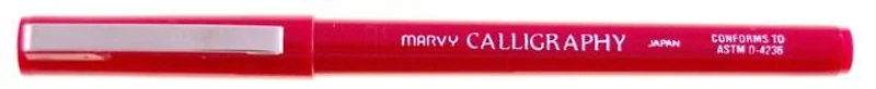 Marvy Felt pen, Calligraphy serie Red ink