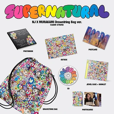 NewJeans 'Supernatural' NJ X MURAKAMI (Drawstring Bag ver.)