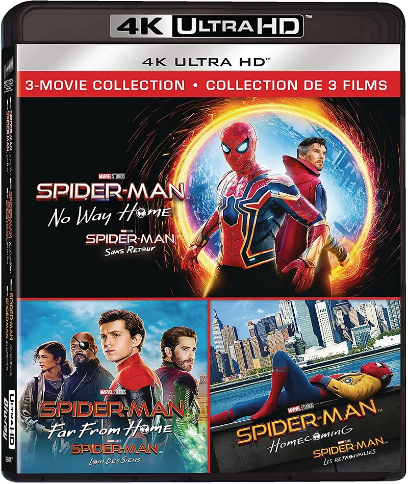 SPIDER-MAN: FAR FROM HOME/HOMECOMING/NO WAY HOME 4K BIL