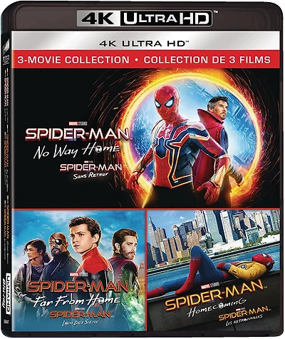SPIDER-MAN: FAR FROM HOME/HOMECOMING/NO WAY HOME 4K BIL