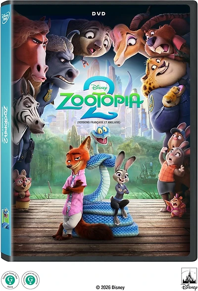 ZOOTOPIA 2 DVD BIL