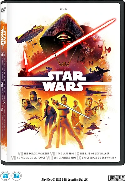 STAR WARS: SEQUEL TRILOGY DVD BIL