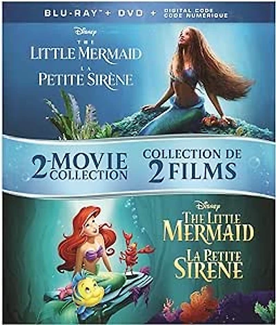 LITTLE MERMAID ANIMATED & LIVE ACTION DBL FTR BLU/DVD/DIG