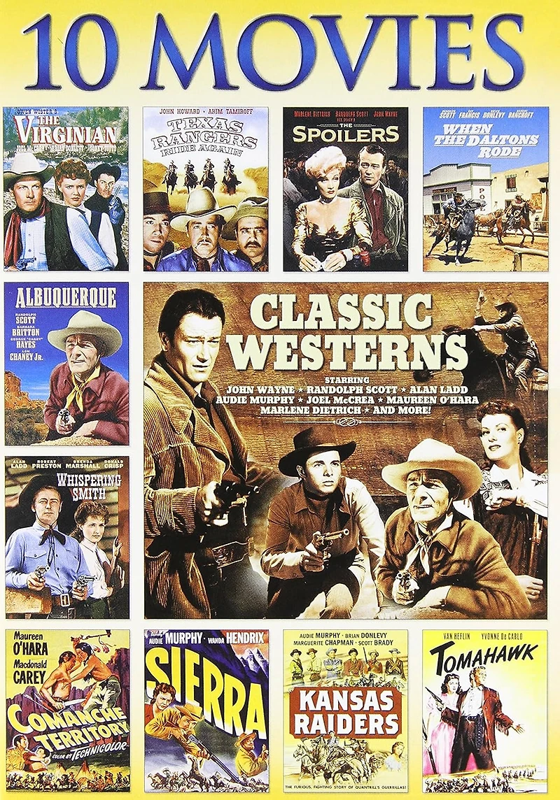 CLASSIC WESTERNS 10 MOVIE COLL DVD